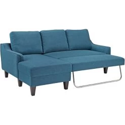 Elim Blue Sofa Chaise Sleeper -furniture 1153701 2