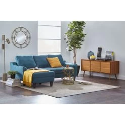 Elim Blue Sofa Chaise Sleeper -furniture 1153701 4