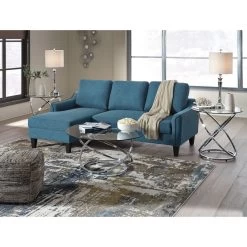Elim Blue Sofa Chaise Sleeper -furniture 1153701 5