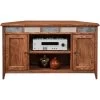 Evanston Antique Oak 50 Inch Corner Console