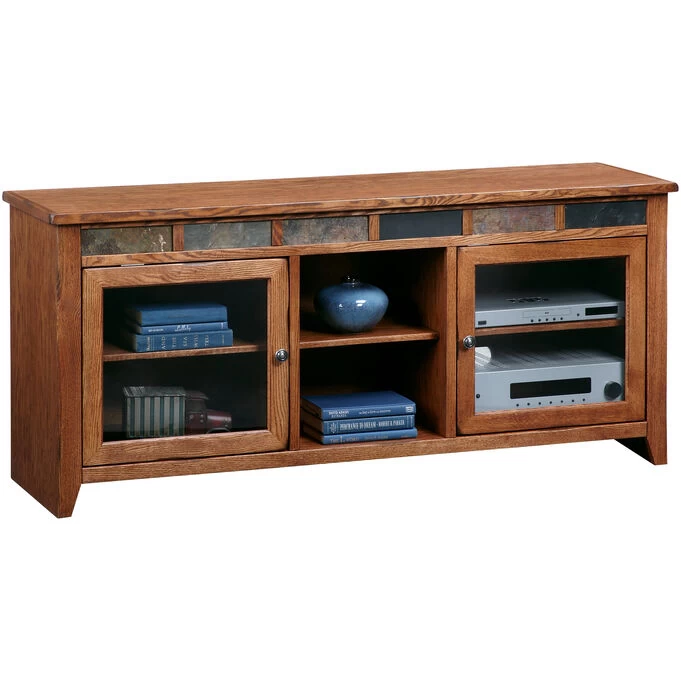 Evanston Antique Oak 64 Inch Console 4 Evanston Antique Oak 64 Inch Console - Image 2
