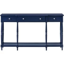 Stately Home Navy Console Table