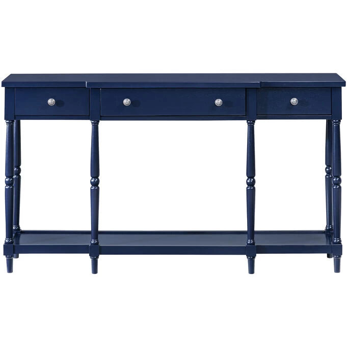 Stately Home Navy Console Table 3 Stately Home Navy Console Table