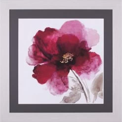 Crimson Peony II Framed Artwork