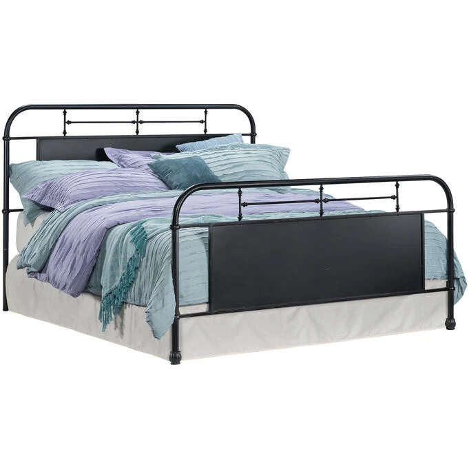 Vintage Black Queen Bed 4 Vintage Black Queen Bed - Image 2