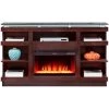 Novella Chocolate Fireplace Console