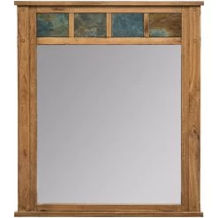 Sante Fe Rustic Oak Mirror