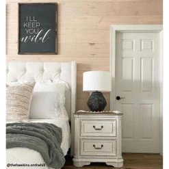 Magnolia Manor White Nightstand -furniture 2447655 LIBF LF1 RM