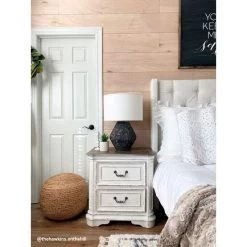 Magnolia Manor White Nightstand -furniture 2447655 LIBF LF2 RM