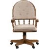 Jefferson Chestnut Curved Arm Game Chair -furniture 2501229