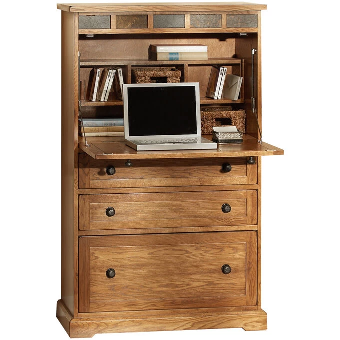 Sedona Oak LapTop Armoire 3 Sedona Oak LapTop Armoire