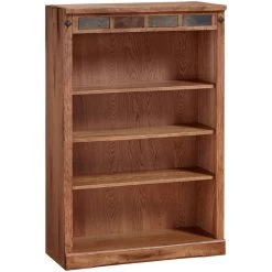 Sante Fe 48 Inch Rustic Oak Bookcase