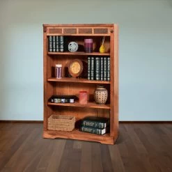 Sante Fe 48 Inch Rustic Oak Bookcase -furniture 2952248 SUNN LF1 RM