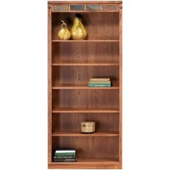 Sante Fe 72 Inch Rustic Oak Bookcase -furniture 2952272 SUNN PR2 OL
