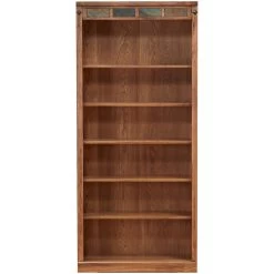 Sante Fe 72 Inch Rustic Oak Bookcase