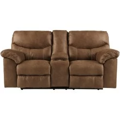 Heligan Bark Reclining Console Loveseat