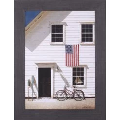 Red Bicycle Framed Artwork