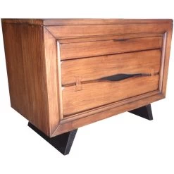 Dana Point Rustic Brown Nightstand