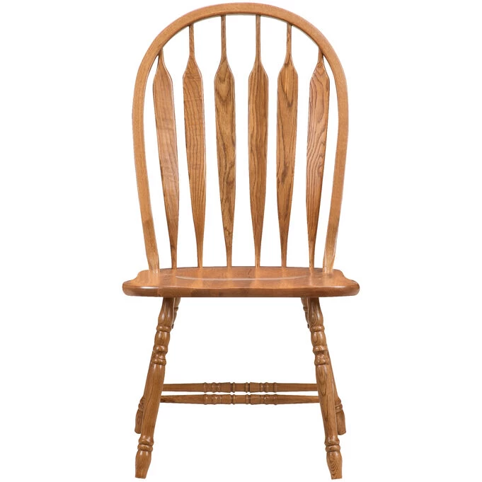 Jefferson Oak Curved Arrow Side Chair 3 Jefferson Oak Curved Arrow Side Chair