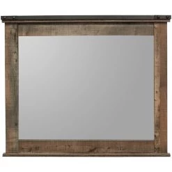 Trinell Rustic Plank Mirror