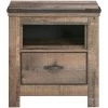 Trinell Rustic Plank Nightstand -furniture 4462252