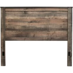 Trinell Rustic Plank Queen Panel Headboard