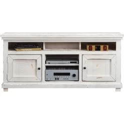 Willow Distressed White 64 Inch Console