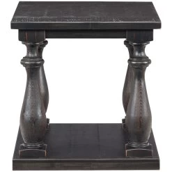 Mallacar Black Plank End Table