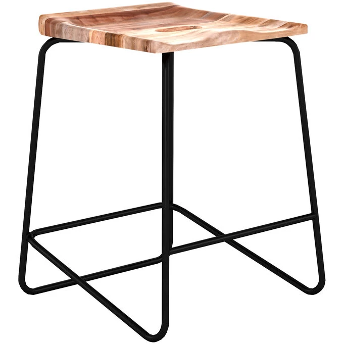 Knox Natural 24 Inch Backless Stool 3 Knox Natural 24 Inch Backless Stool