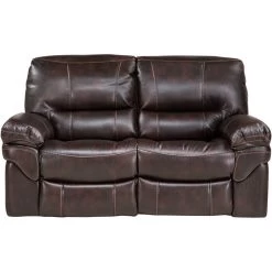 Valdez Brown Power+ Recl Loveseat