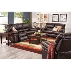 Valdez Brown Reclining Sofa -furniture 9335353 MAWA LF6 RM