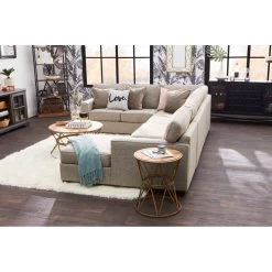 Rise Gray 3 Piece Right Sectional -furniture PBAU178 BAUH SH LF3 RM