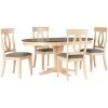 Kirkland White 5 Piece Slat Back Dining Set -furniture PCANA11 CANA SH PRI OL