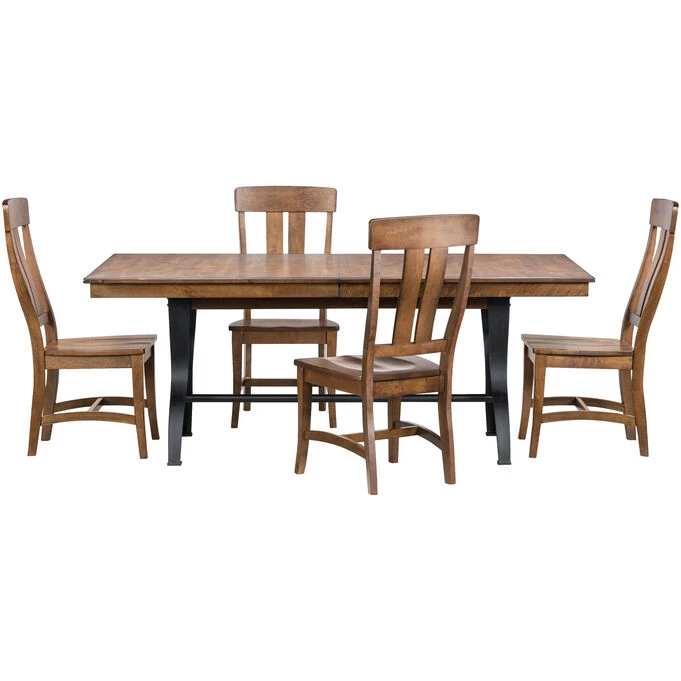 District Copper 5 Piece Dining Set 3 District Copper 5 Piece Dining Set