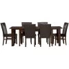 Kona Raisin 7 Piece Parsons Dining Set -furniture PINT142