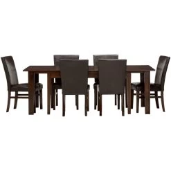 Kona Raisin 7 Piece Parsons Dining Set
