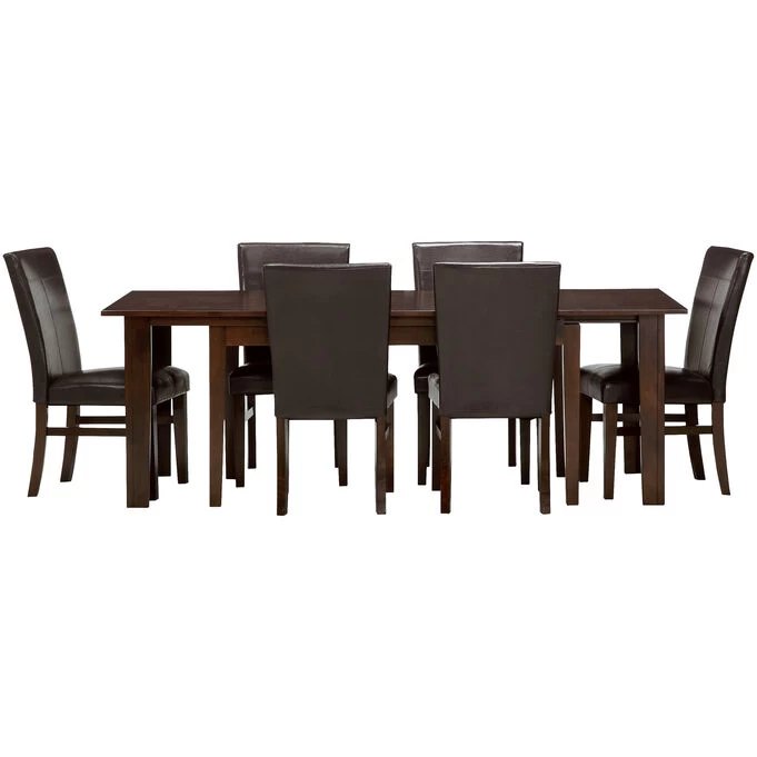 Kona Raisin 7 Piece Parsons Dining Set 3 Kona Raisin 7 Piece Parsons Dining Set