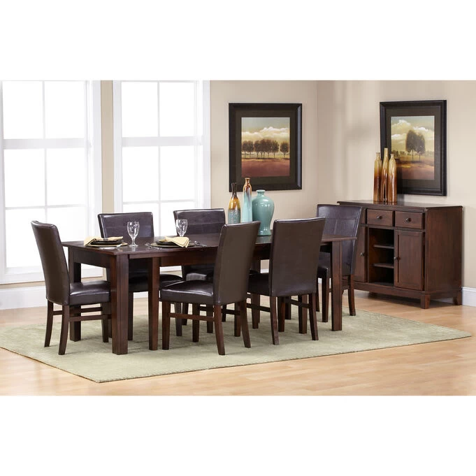 Kona Raisin 7 Piece Parsons Dining Set 4 Kona Raisin 7 Piece Parsons Dining Set - Image 2