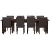 Kona Raisin 9 Piece 130 Inch Parsons Dining Set -furniture PINT144
