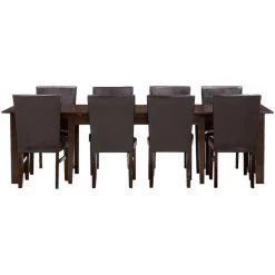 Kona Raisin 9 Piece 130 Inch Parsons Dining Set