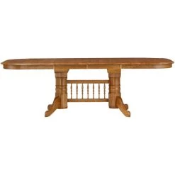 Jefferson Chestnut Laminate Trestle Table