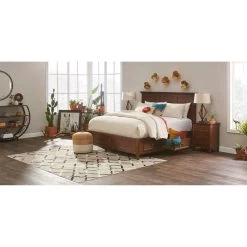 San Mateo Tuscan Queen Storage Bed -furniture PINT800 INTC SH LF6 RM