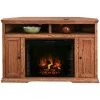 Chambers Golden Oak 56 Inch Corner Fireplace Console -furniture PLEG150