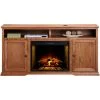 Chambers Golden Oak 72 Inch High Boy Fireplace Console