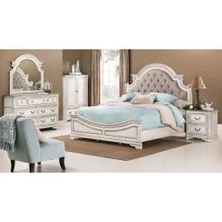 Magnolia Manor White Queen Bed -furniture PLIBF28 LIBF LF1 RM