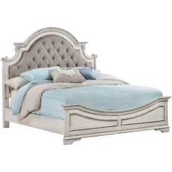 Magnolia Manor White Queen Bed