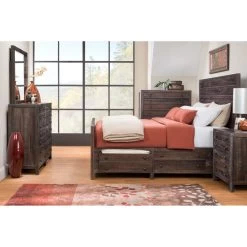 Townsend Nutmeg Queen Storage Bed -furniture PMOD558 2