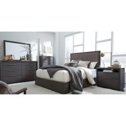 Oxford Dark Basalt 4 Piece Queen Panel Package