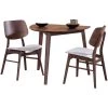 Oscar Walnut 3 Piece Dining Set -furniture PNEWC41 NEWC PRI OL