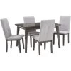City Line Gray 5 Piece Dining Set -furniture PTOP516 TOPL PRI OL